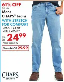 Boscov's Mens CHAPS Jeans offer