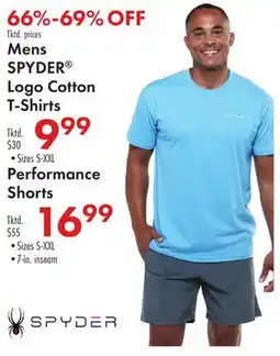 Boscov's Mens SPYDER Logo Cotton T-Shirts offer