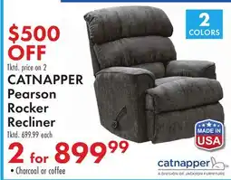 Boscov's CATNAPPER Pearson Rocker Recliner offer