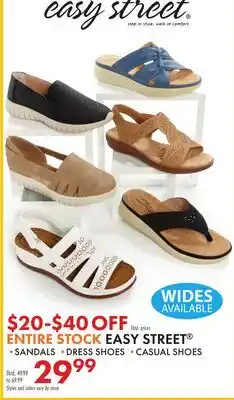 Boscov's ENTIRE STOCK EASY STREET offer