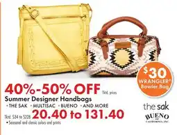 Boscov's The sak Summer Designer Handbags offer