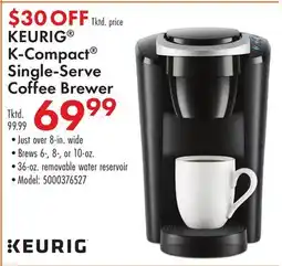 Boscov's KEURIG K-Compact Single-Serve Coffee Brewer offer