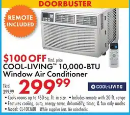 Boscov's COOL-LIVING 10, 000-BTU Window Air Conditioner offer
