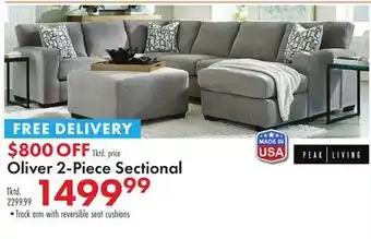 Boscov's Oliver 2-Piece Sectional offer