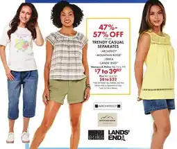 Boscov's Trendy Casual Separates offer