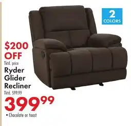 Boscov's Ryder Glider Recliner offer