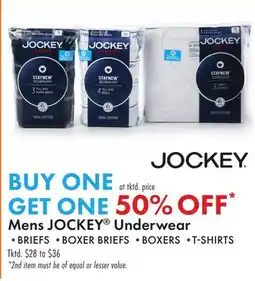 Boscov's Mens JOCKEY Underwear offer