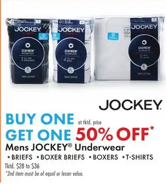 Boscov's Mens JOCKEY Underwear offer