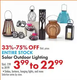 Boscov's Solar Outdoor Lighting offer