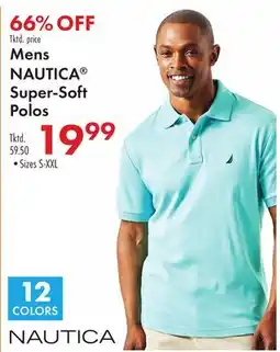 Boscov's Mens NAUTICA Super-Soft Polos offer