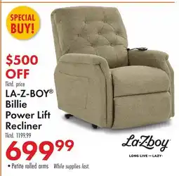 Boscov's LA-Z-BOY Billie Power Lift Recliner offer