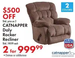 Boscov's CATNAPPER Daly Rocker Recliner offer
