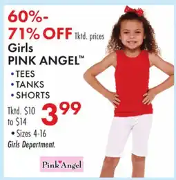 Boscov's Girls PINK ANGEL offer