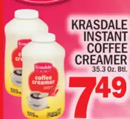 C Town KRASDALE INSTANT COFFEE CREAMER offer