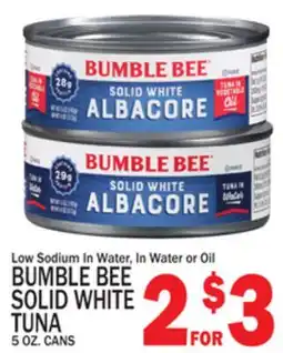 C Town BUMBLE BEE SOLID WHITE TUNA offer