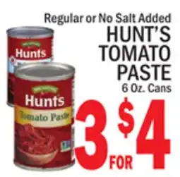 C Town HUNT'S TOMATO PASTE offer