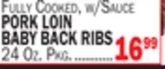 C Town PORK LOIN BABY BACK RIBS offer