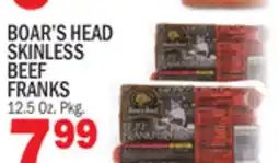 C Town BOAR'S HEAD SKINLESS BEEF FRANKS offer