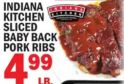 C Town INDIANA KITCHEN SLICED BACK PORK RIBS offer