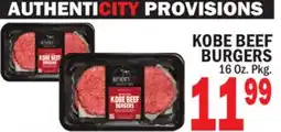 C Town AUTHENTICITY PROVISIONS KOBE BEEF BURGERS offer