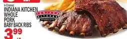C Town INDIANA KITCHEN WHOLE PORK BABY BACK RIBS offer