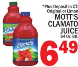 C Town MOTT'S CLAMATO JUICE offer