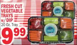 C Town FRESH CUT VEGETABLE TRAYS w/DIP offer