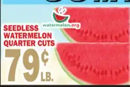 C Town SEEDLESS WATERMELON QUARTER CUTS offer