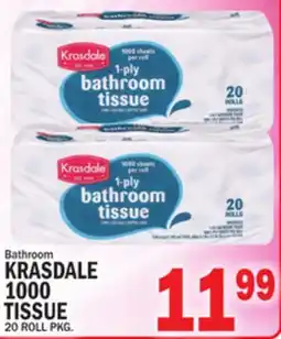 C Town KRASDALE 1000 TISSUE offer