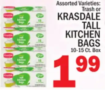 C Town KRASDALE TALL KITCHEN BAGS offer