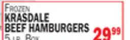 C Town KRASDALE BEEF HAMBURGERS 5 lb. bOx offer