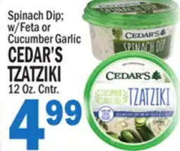 C Town CEDAR'S TZATZIKI offer
