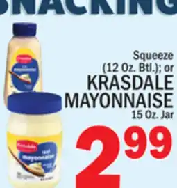 C Town KRASDALE MAYONNAISE 15 Oz. Jar offer