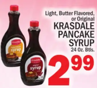 C Town KRASDALE PANCAKE SYRUP offer