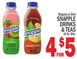 C Town SNAPPLE DRINKS & TEAS offer
