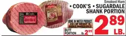 C Town Smoked Ham COOK'S & SUGARDALE SHANK PORTION offer