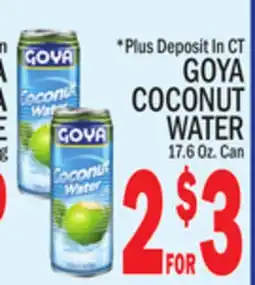C Town GOYA COCONUT WATER offer