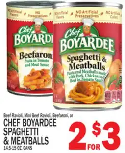 C Town CHEF BOYARDEE SPAGHETTI & MEATBALLS offer