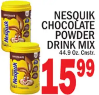C Town NESQUIK CHOCOLATE POWDER DRINK MIX offer