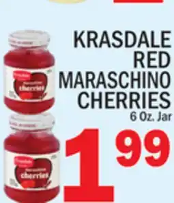 C Town KRASDALE RED MARASCHINO CHERRIES offer