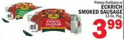 C Town ECKRICH SMOKED SAUSAGE offer