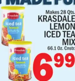 C Town KRASDALE LEMON ICED TEA MIX offer