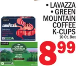 C Town LAVAZZA GREEN MOUNTAIN COFFEE K-CUPS offer