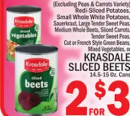 C Town KRASDALE SLICED BEETS offer