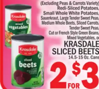 C Town KRASDALE SLICED BEETS offer