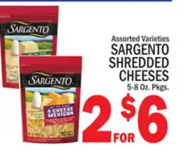 C Town SARGENTO SHREDDED CHEESES offer