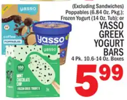 C Town YASSO GREEK YOGURT BARS 4 Pk. 10.6-14 Oz. Boxes offer