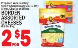 C Town BORDEN ASSORTED ASSORTED CHEESES offer