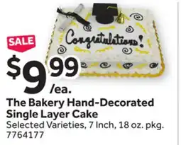Stop&Shop The Bakery Hand-Decorated Single Layer Cake offer