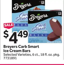 Stop&Shop Breyers Carb Smart Ice Cream Bars offer